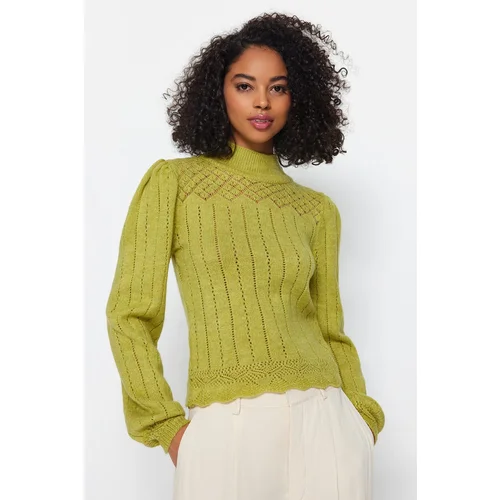 Trendyol Sweater - Green - Regular fit