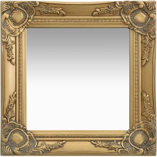  Zidno ogledalo u baroknom stilu 40 x 40 cm zlatno