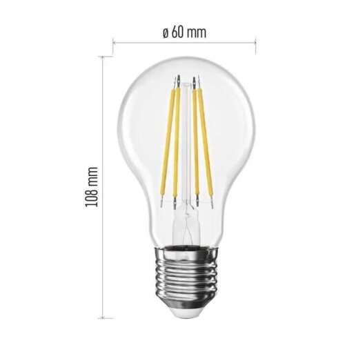  led sijalica filament A60 E27/3,8W/230V 2700K energetski razred a Slike