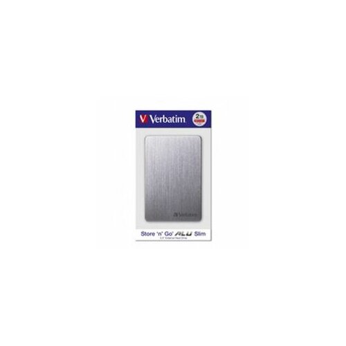 Verbatim Slim ALU HDD 2TB Grey 53665 eksterni hard disk Slike