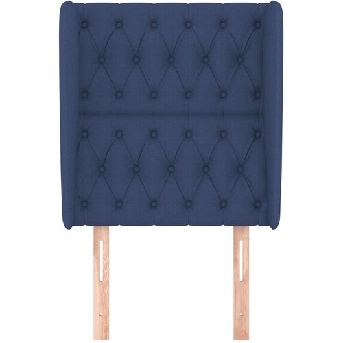  Uzglavlje s u&amp;scaron;ima plavo 83 x 23 x 118/128 cm od tkanine Slike