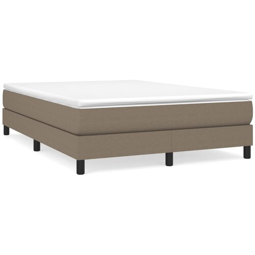 VidaXL Box spring postelja z vzmetnico taupe 160x200 cm blago, (20791908) Slike