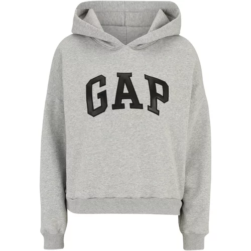 Gap Petite Sweater majica siva melange / crna