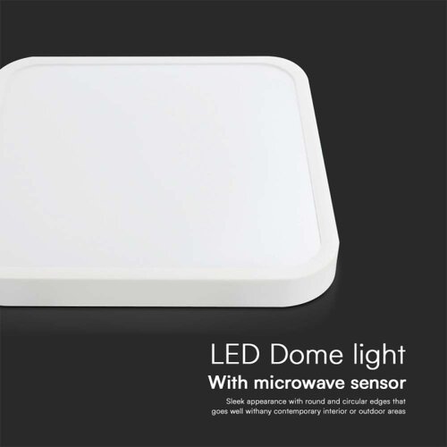  LED kupatilsko stropno svetlo sa senzorom LED/18W/230V IP44 4000K 29x29 cm + daljinski upravljač Slike