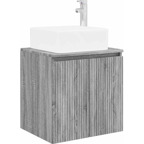 vidaXL Umivalnik s pritrditev na steno Siva Sonoma 49,5 x 41 x 63 cm, (5000245339) Cene