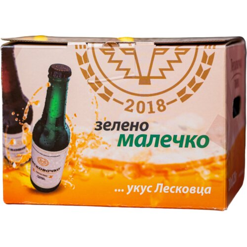 Leskovačko Zeleno malečko, Lager kraft svetlo pivo, 20 x 0.25 l Slike