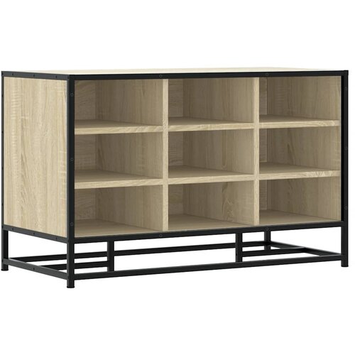 Maison Chic Klop za čevlje - Sedež za čevlje sonoma hrast 84x40x53,5 cm inž. les in kovina, (21778214) Slike