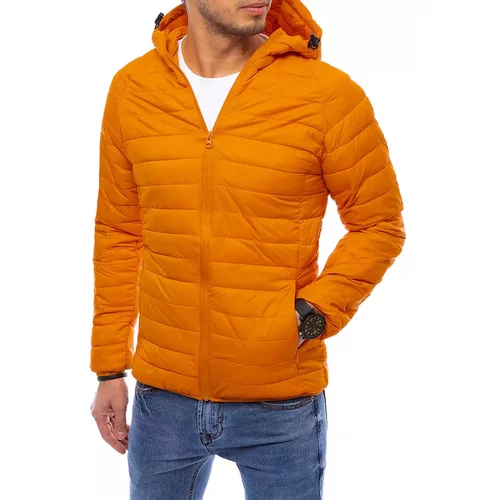 DStreet Yellow men's quilted transitional jacket TX4011