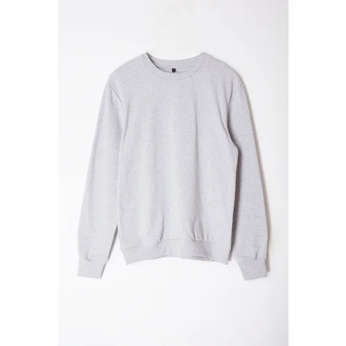 Trendyol Gray Melange Regular/Normal Cut Basic Sweatshirt