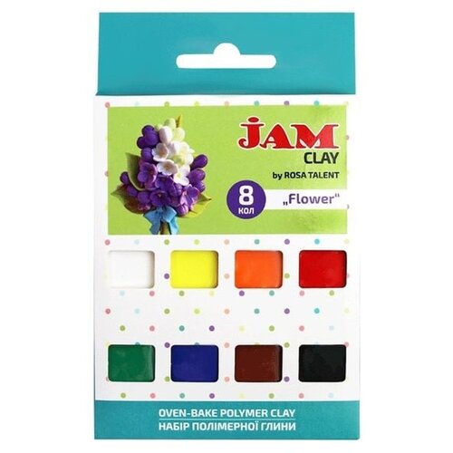 Rosa Polimerna glina Talent - set Flower 8 x 20 g Slike