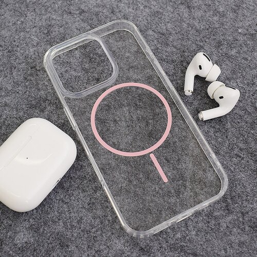  Maska za iPhone 16 Pro Max Mag Case Clear Slim roze Cene
