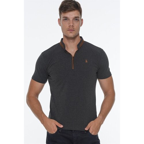 Dewberry Men's polo t-shirt Burgundy Cene