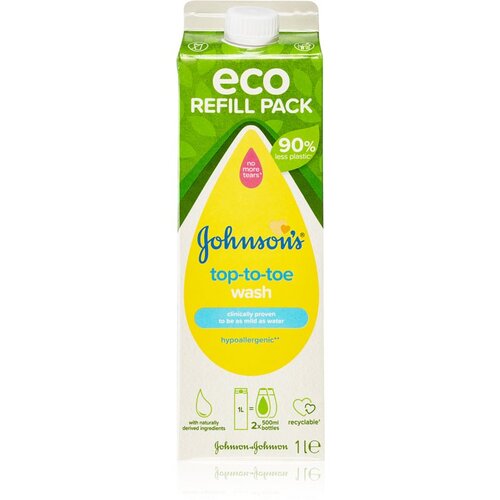 Johnsons Top-to-Toe Wash Refill gel za prhanje polnilo 1000 ml za otroke Slike