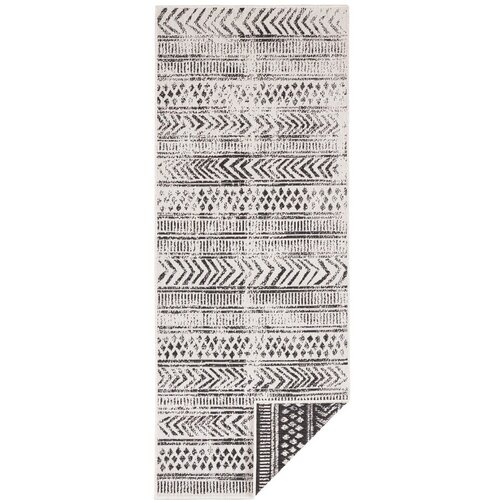 NORTHRUGS Črno-krem zunanja preproga Biri, 80 x 250 cm Cene