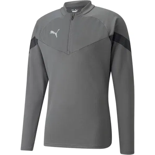 Puma TEAMFINAL TRAINING 1/4 ZIP TOP Muška sportska majica dugih rukava, siva, veličina