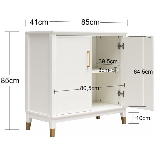 CosmoLiving by Cosmopolitan Zeleni ormarić 86x85x41 cm Westerleigh &amp;ndash; Slike