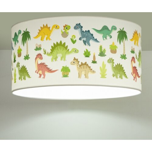  Dečije plafonsko svetlo KIDS ROOM 1xE27/60W/230V, prečnik 40 cm, u obliku dinosaura Slike