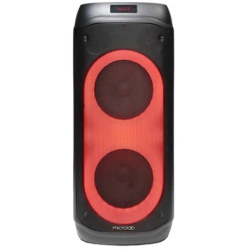 Microlab Karaoke zvučnik PT802W, 200W, Bluetooth, LED, 4400mAh, TWS, Aux, USB, microSD, Crni + 2 Mikrofona Cene