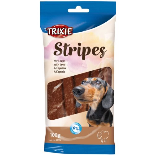 Trixie poslastica za pse u obiliku mesnih traka sa ukusom jagnjetine 100g 31772 10/1 Slike