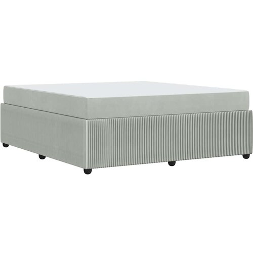  Krevetna konstrukcija Svijetlo siva 180 x 200 cm tkanina Svjetlosiva Slike