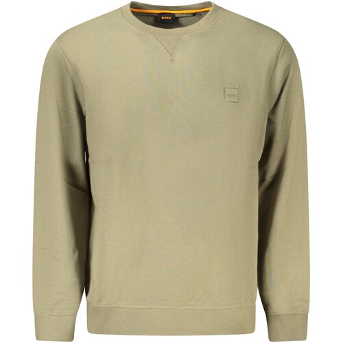 Boss SWEATSHIRT WITHOUT ZIP MEN GREEN Slike