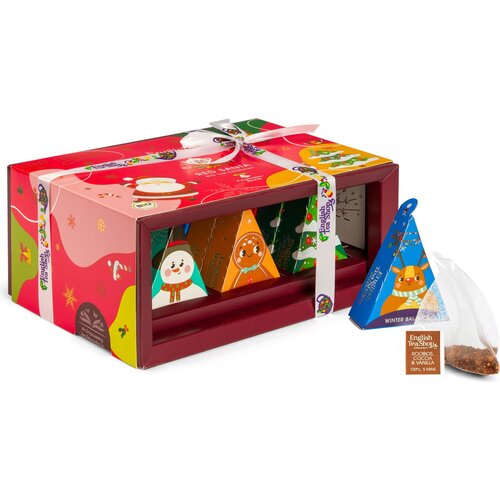English Tea Shop Čajno darilo s pentljo "Red Santa Christmas", bio - 12 čajnih vrečk Cene