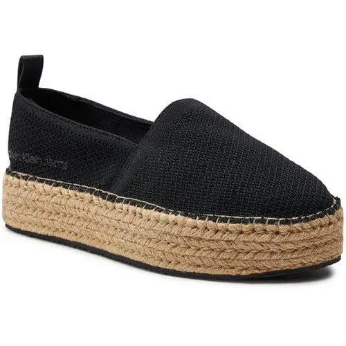 Calvin Klein Jeans Espadrile Platform Espadrille Uc YW0YW01377 Črna