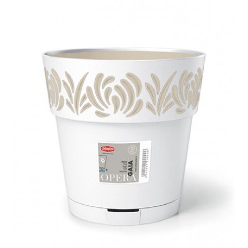 STEFANPLAST Saksija 25x25cm Gaia 88500 bijela Slike