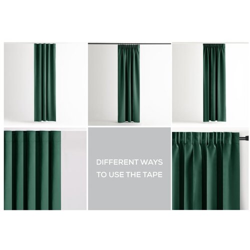 Restilo Tamno zelena zatamnjujuća/termo izolacijska zavjesa 140x245 cm Pleat &amp;ndash; Slike