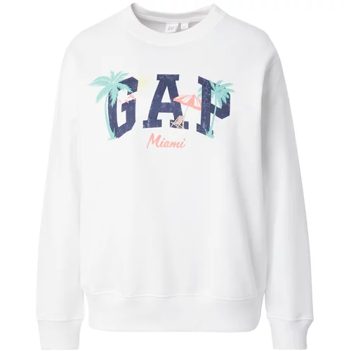 GAP Sweater majica 'CITY' mornarsko plava / tirkiz / narančasta / bijela