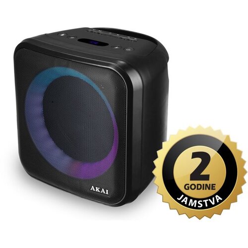 Akai zvučnik 20W, FM, BT, USB, stalak, LED svjeta, baterija, ž. mikrofon ABTS-S6 Cene