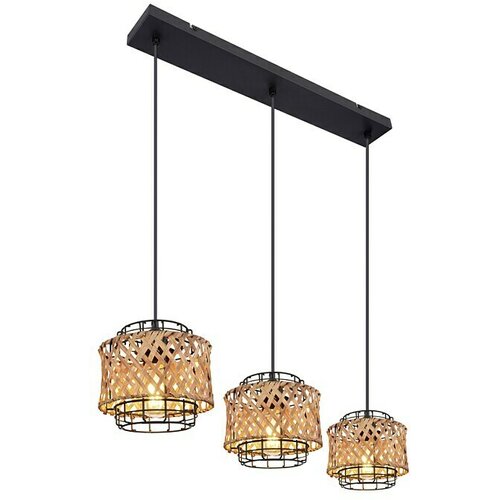 Globo Visilica Gina (40 W, D x &amp;Scaron; x V: 23 x 19 x 59 cm, Crna, E27, 3 Kom.) Slike