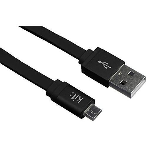 Universal Kit podatkovni kabel microUSB - USB črn 1 m Slike