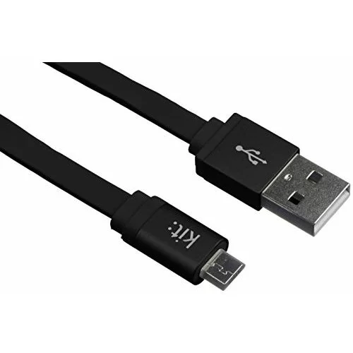 Universal Kit podatkovni kabel microUSB - USB črn 1 m