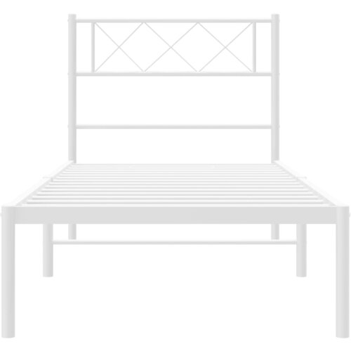  okvir za krevet s uzglavljem bijeli 90x200 cm Slike