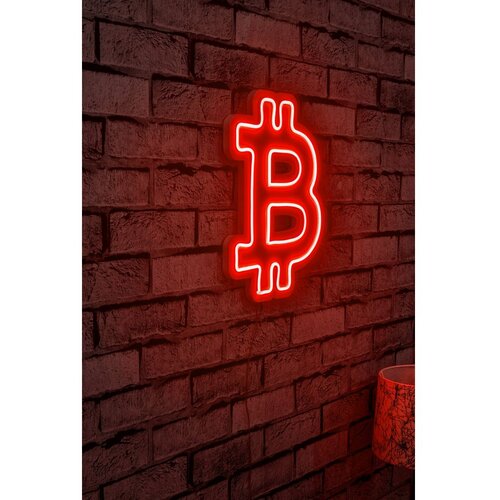 Wallity Zidna LED dekoracija Bitcoin, IP67, 375 cm, 12V, Crvena Cene