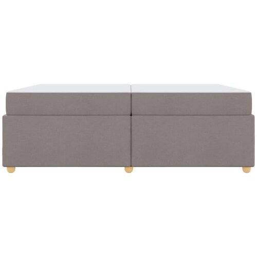  Okvir za krevet Sivo-smeđa 200 x 200 cm tkanina Slike