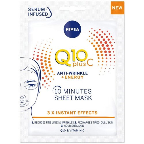 Nivea Q10+C anti-wrinkle maska za lice 1kom Cene