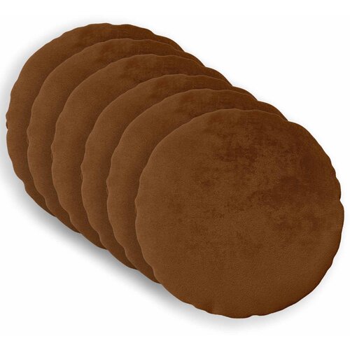  Presvlaka za jastuk 6 pcs HEERLEN Svijetlosmeđa &Oslash; 60 cm Flanel Cijene