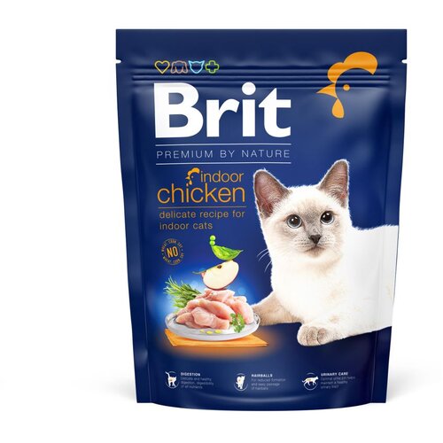Brit Premium by Nature Cat Indoor Chicken - Piletina 300 g Slike