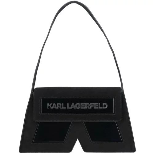 Karl Lagerfeld Torba za čez ramo temno siva / črna