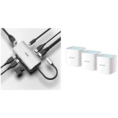 D-link USB-C Hub 8in 1 DUB-M810 + M15-3 Cene
