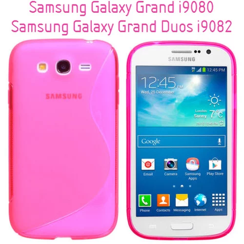  Gumijasti / gel etui S-Line za Samsung Galaxy Grand i9080 / Grand Duos i9082 - roza