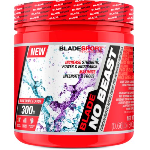 BLADE SPORT Pre-workout formula No Beast, Grožđe, 300g Cene