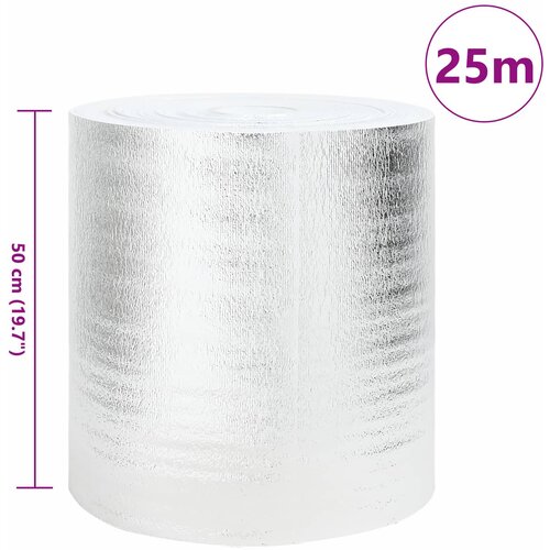  Reflektor topline za radijator 2 pcs Srebrno 25 x 0,5 m Slike