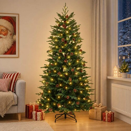  Umjetno božićno drvce s nogom PE i PVC Slike