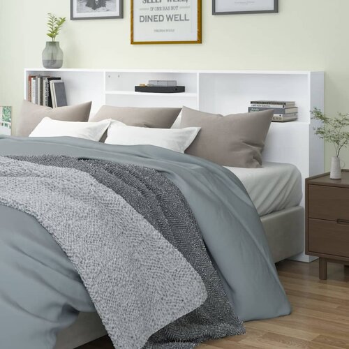 vidaXL vzglavna omarica bela 220x19x103,5 cm Cene