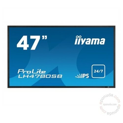 Iiyama 47 LH4780SB-B1 12ms VGA HDMI DVI DP monitor Slike