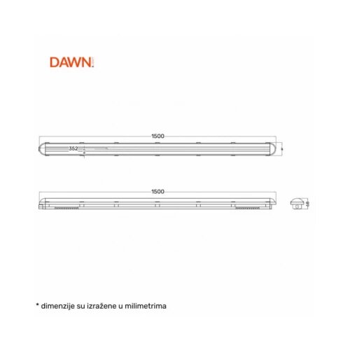  VODODIHT LED WT-115B 40/54/68/85W CCT IP65 IK08 Cene