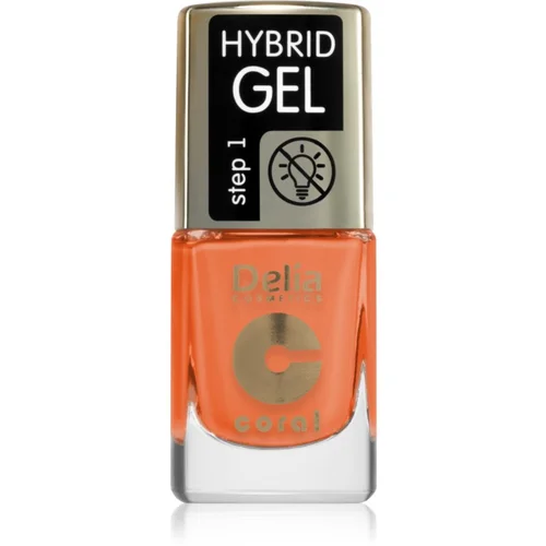 Delia Cosmetics Coral Nail Enamel Hybrid Gel gel lak za nokte nijansa 143 11 ml